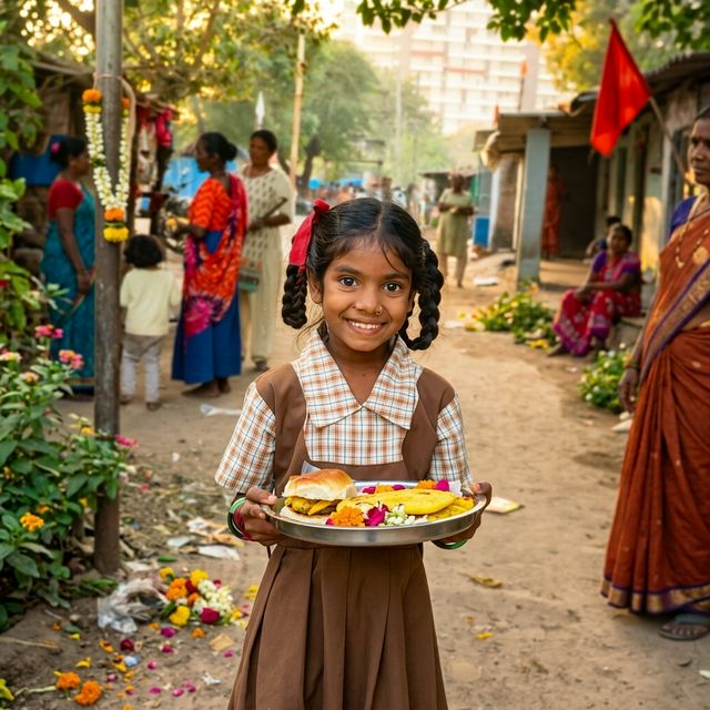 Vibrant Flowers and Clothes